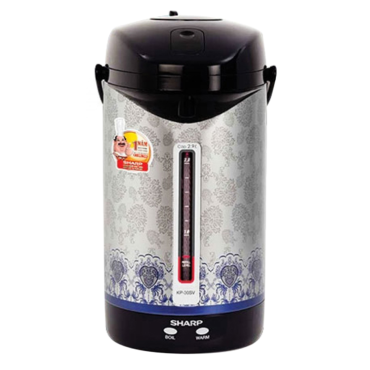 Bình Thủy Điện Sharp KP-30SV (2.9L) - Hoa Văn Ngẫu Nhiên - Hàng chính hãng