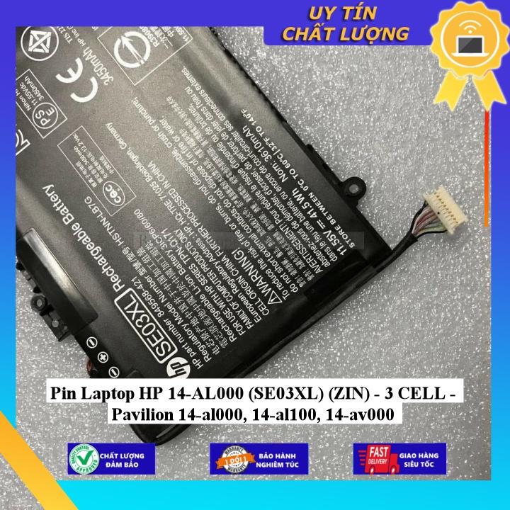 Pin dùng cho Laptop HP 14-AL000  Pavilion 14-al000 14-al100 14-av000 - Hàng Nhập Khẩu New Seal