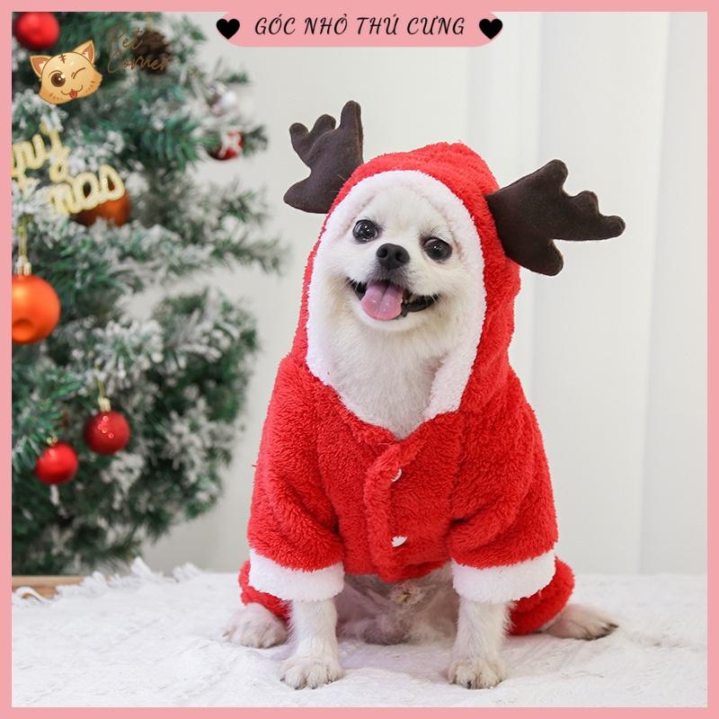 Áo tuần lộc cho thú cưng - Áo noel, giáng sinh cho chó mèo