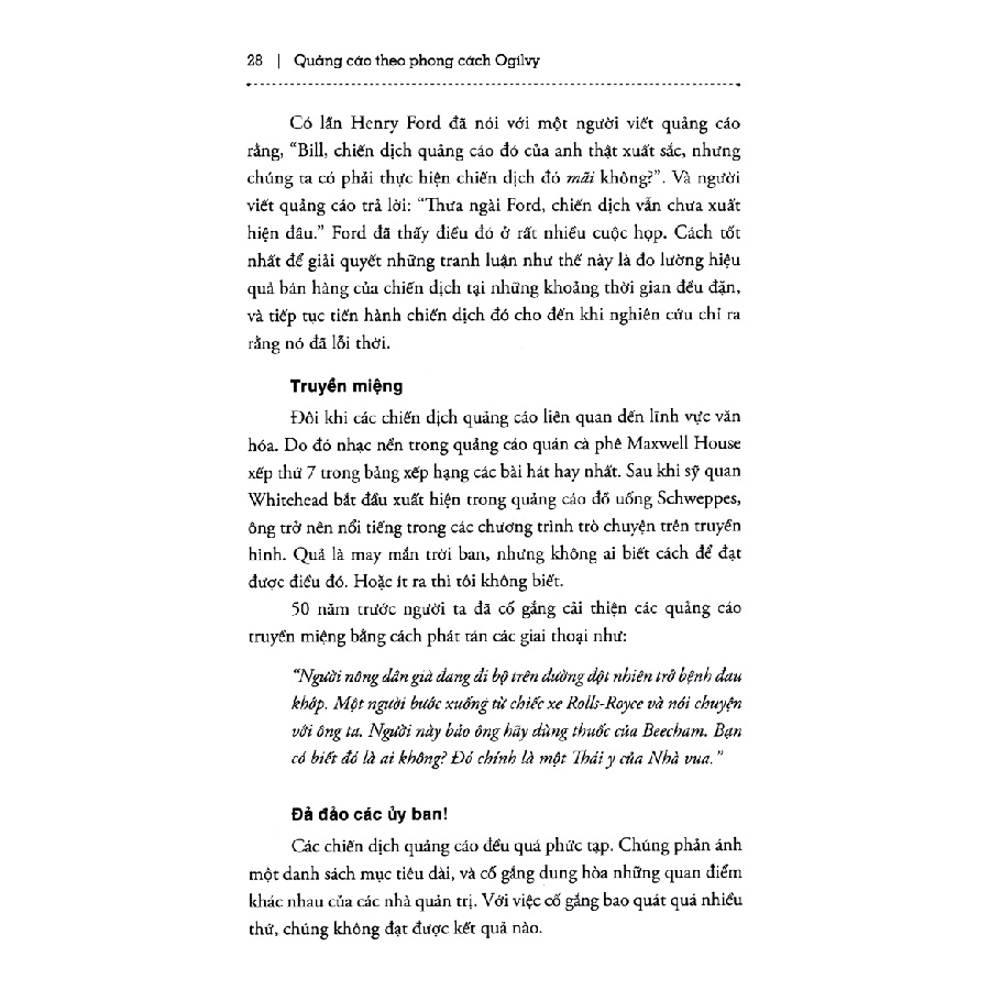 Quảng Cáo Theo Phong Cách Ogilvy