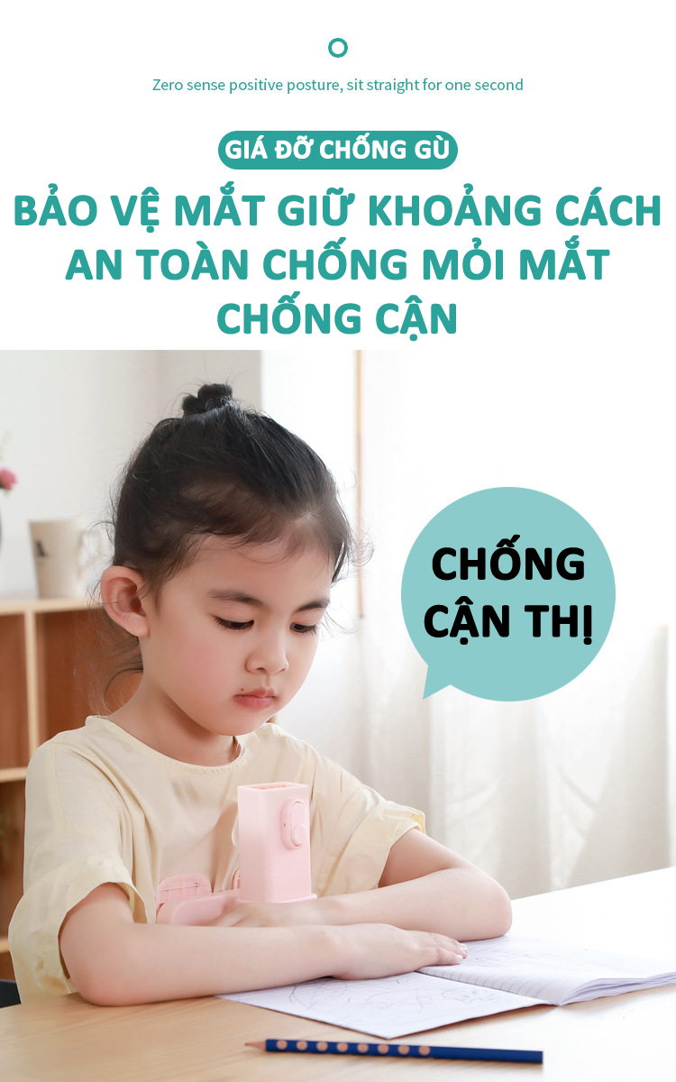 Giá đỡ hỗ trợ học tập cho bé chống gù lưng chống cận thị điều chỉnh tư thế ngồi giúp bảo vệ cột sống cho bé CG00004