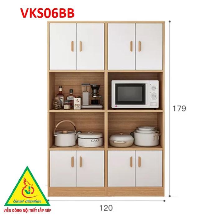 Tủ để đồ nhà bếp nhiều ngăn VKS06B - Nội thất lắp ráp Viendong Adv