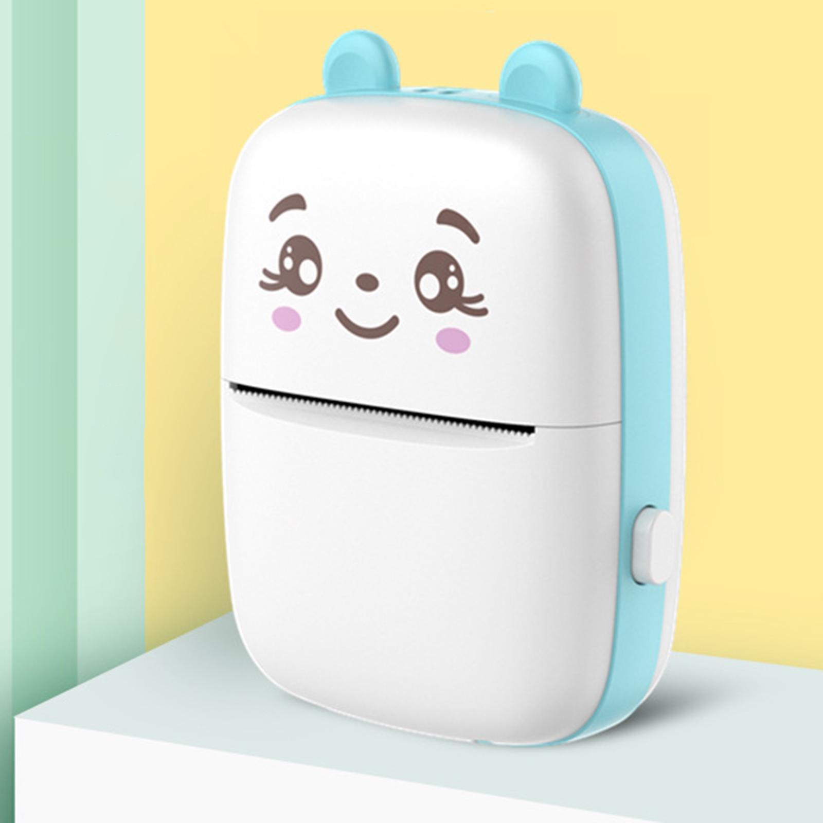 Mini Pocket Printer Blue White