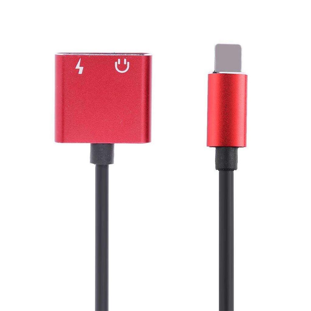 2 in 1 Headphones Adapter Audio Charging Splitter Cable for iPhone iPad