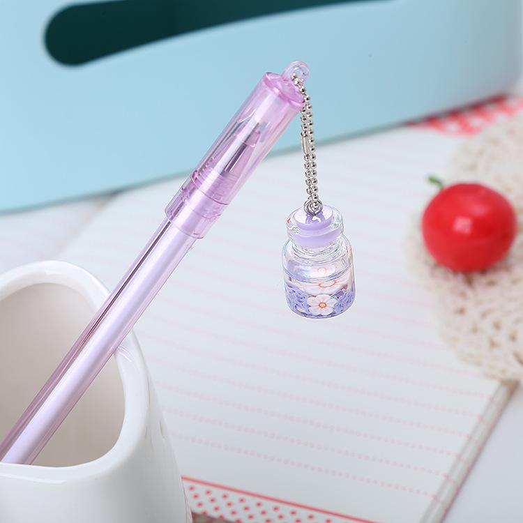Bút nước tag lọ thủy tinh nhũ nước nhiều màu
