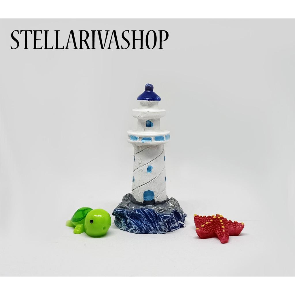 Mô hình Ngọn Hải Đăng làm tiểu cảnh, terrarium quà tặng trang trí
