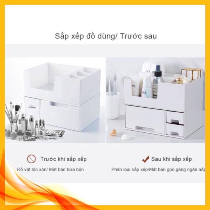 Tủ sắp xếp vật dụng bàn trang điểm White Lucian ️