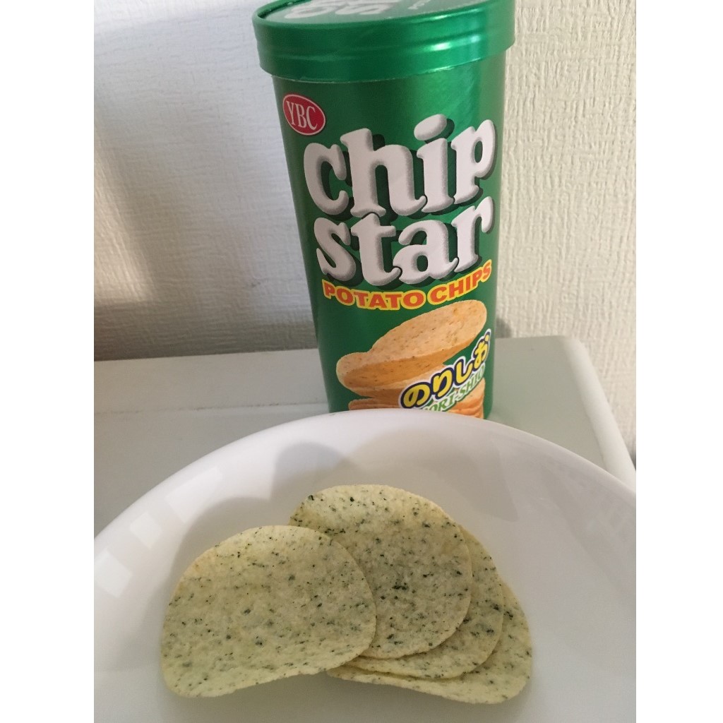 Bánh snack khoai tây Chip Star YBC vị Rong biển 50gr (Lốc 8 hộp)