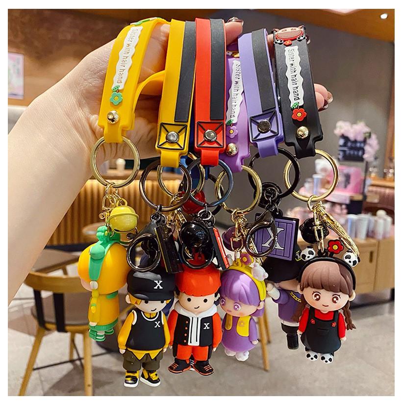 Móc khóa Cặp Couple Tím lịm tiềm xiêm