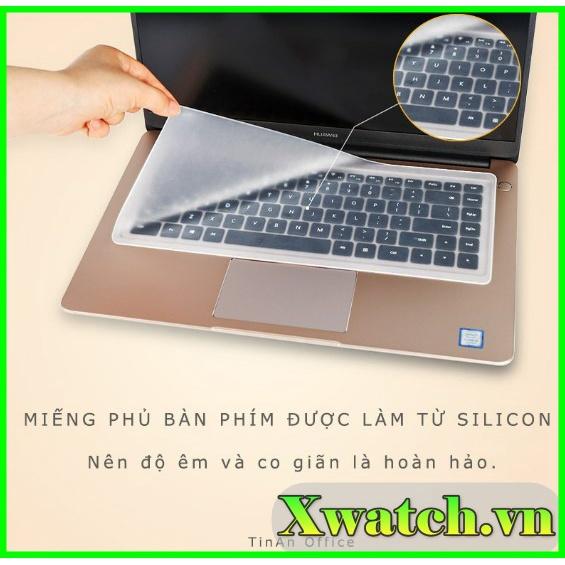 Miếng Phủ Bàn Phím Laptop 13 -14 in &amp; 15 - 17 &amp; 12 &amp; 10 inch Silicon Chống Nước, Chống Bụi Bẩn