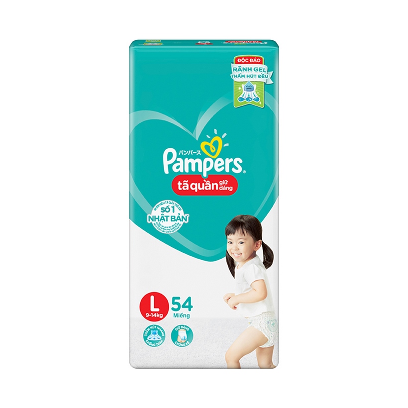 Tã/Bỉm Quần PAMPERS Giữ Dáng Mới Gói Đại M60/L54/XL48/XXL44