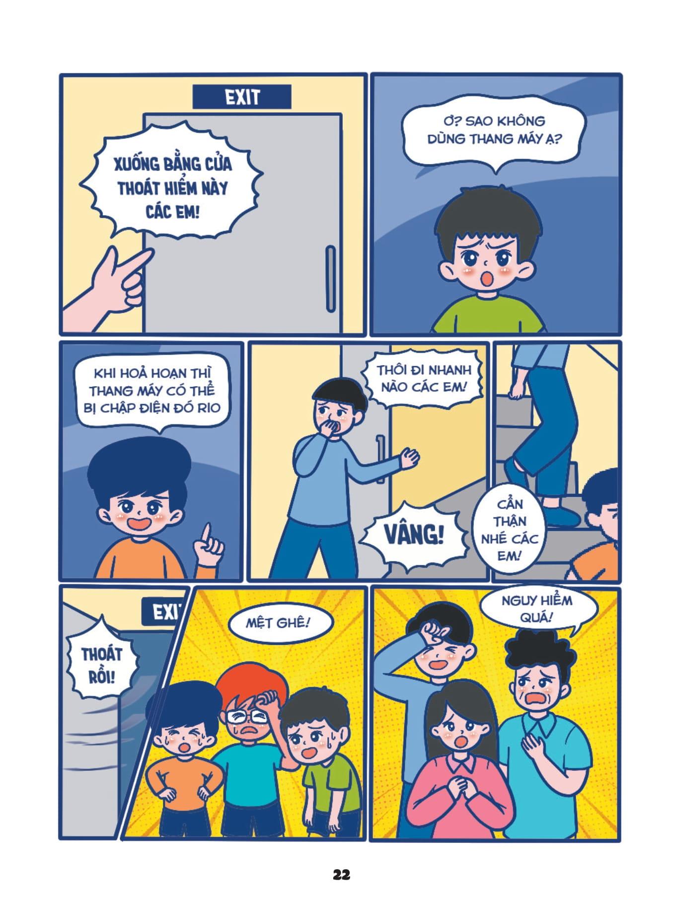 Sách - SOS Cho Trẻ Em - Truyện Tranh Kỹ Năng An Toàn Thoát Hiểm Tức Thì - Nhận Diện Rủi Ro Và Thoát Hiểm An Toàn