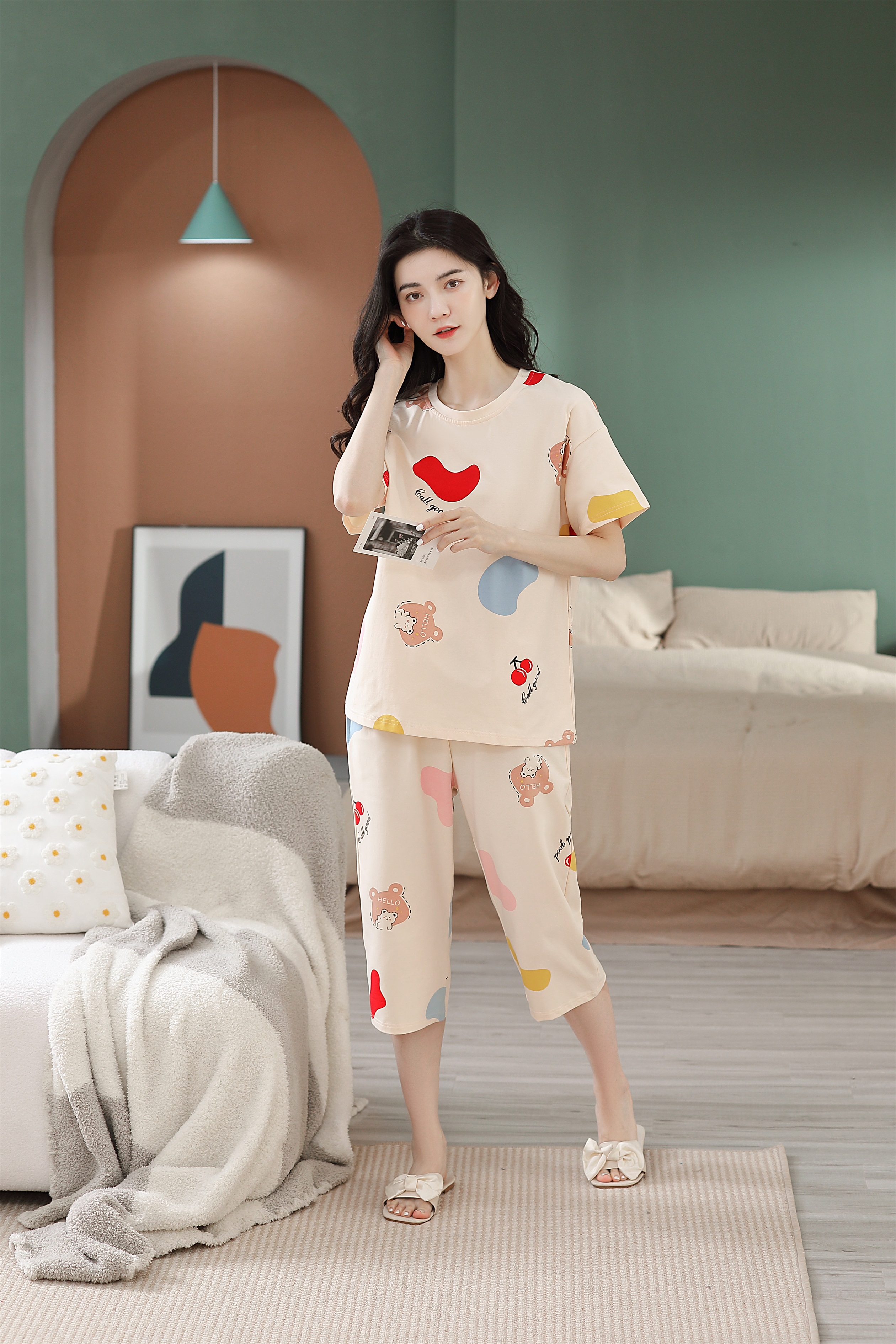 Quần áo mặc nhà cotton 5633