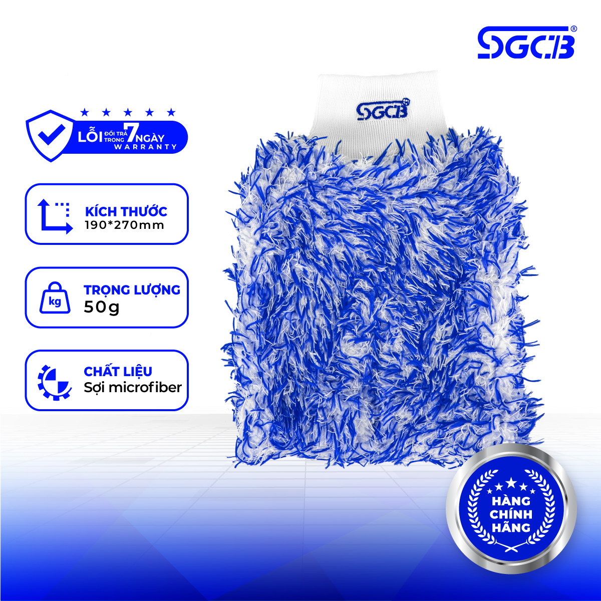 Găng Tay SGCB Rửa Xe Sợi Microfiber SGGD158