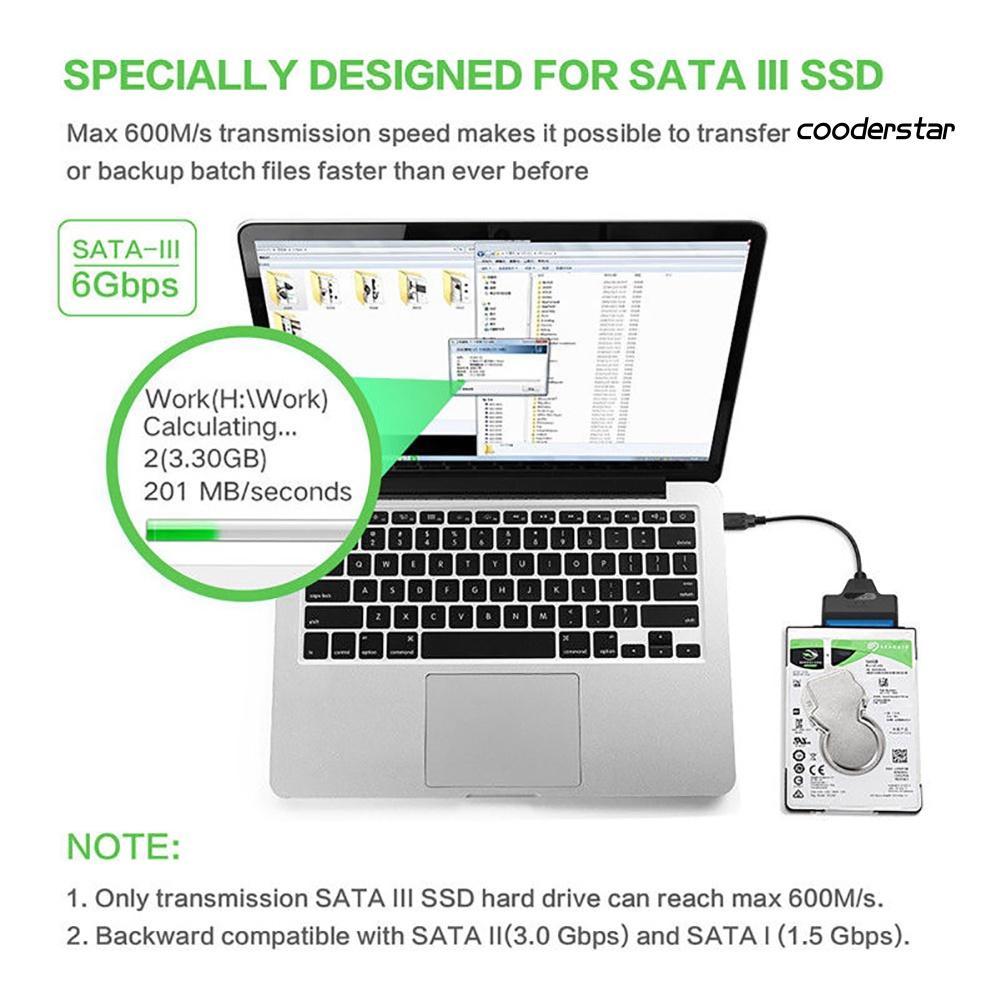 Cáp Chuyển Đổi Cood-Co 22 Pin Sata Sang Usb3.0 2.5 Inch Cho Ổ Cứng Hdd Ssd Sata
