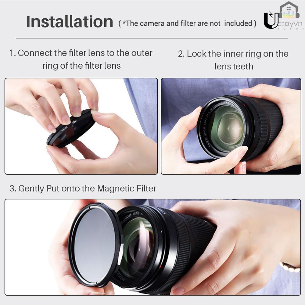 Vòng chuyển đổi ống kính UURig R-72L 72mm từ tính cho máy ảnh DSLR