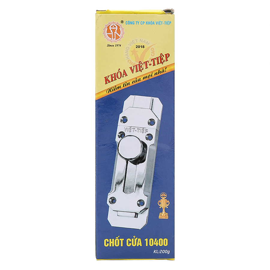 Chốt Cửa An Toàn Việt Tiệp 100% Inox Không Gỉ 140 x 40mm