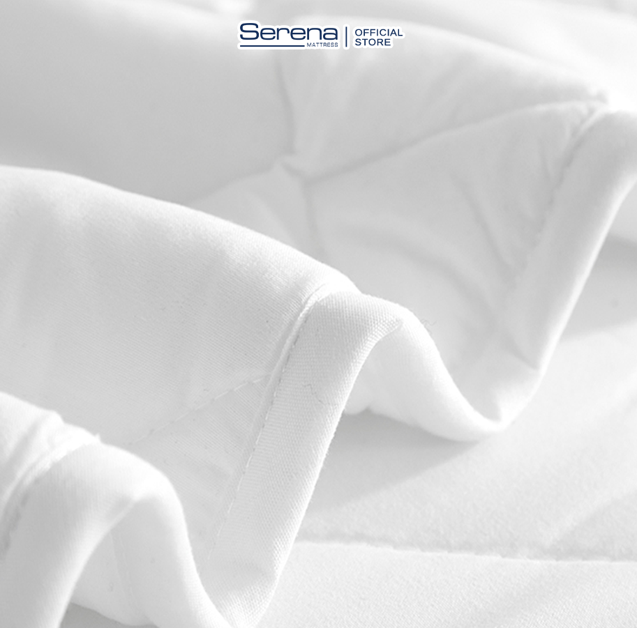 Tấm bảo vệ nệm chống thấm nước cotton SERENA cao cấp - tấm thảm miếng lót trải bảo vệ đệm nệm niệm giường ngủ nằm mỏng làm mát chống thấm đa năng