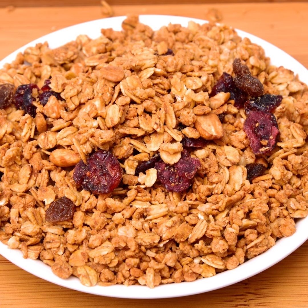 Hạt ngũ cốc Granola điều và nam việt quất dinh dưỡng buổi sáng, cung cấp năng lượng 40g, 350g và 600g Dan D Pak