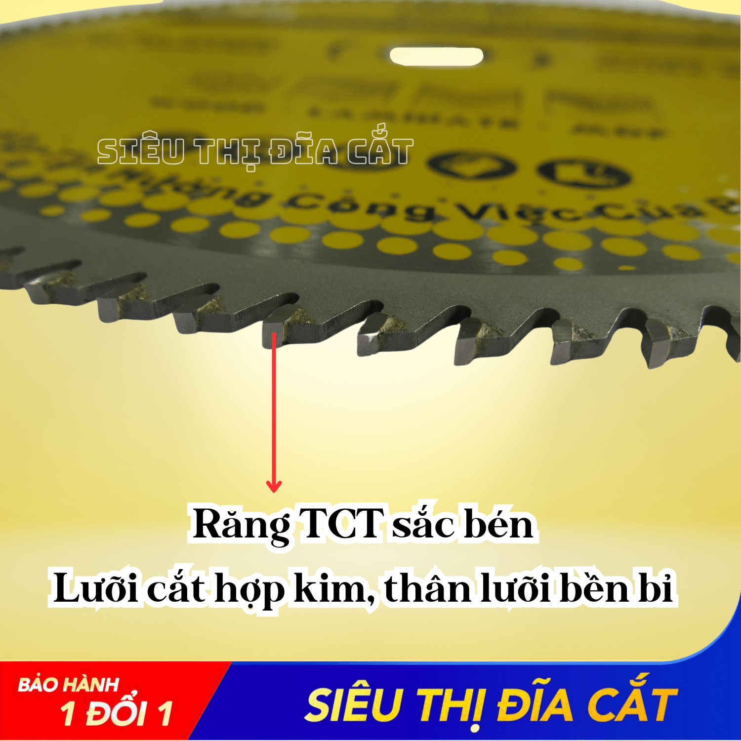 LƯỠI CƯA - LƯỠI CẮT GỖ 305-80 RĂNG KINGTOM VÀNG – CHẤT LƯỢNG VÔ ĐỊCH PHÂN KHÚC GIÁ RẺ!