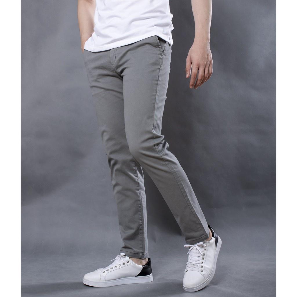 Quần Kaki Nam Đẹp AROTI Ống Suông Dài Rộng Vải Kaki Cao Cấp Mềm Mịn, Co Giãn Tốt Dáng Âu Đứng,Công Sở,Lưng Thun QK045-V