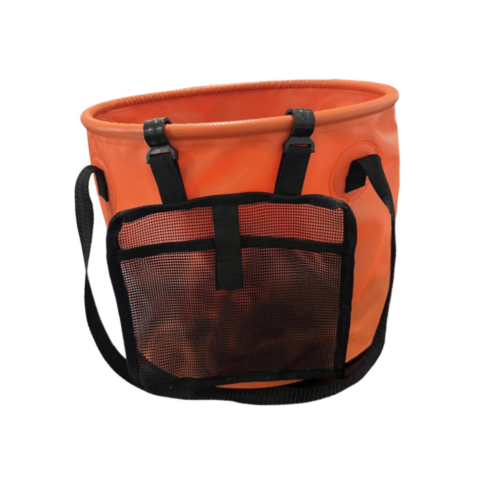 Collapsible Bucket Water Container Basin Pail 28L, Multifunctional Folding Water Storage Bucket, Collapsible Wash Basin for Fishing Travelling