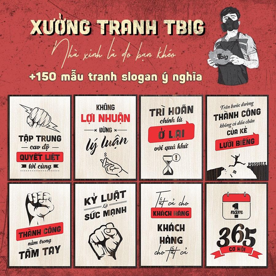 Tranh treo tường, tranh slogan, tranh tạo đông lực cực mạnh decor trang trí văn phòng hiện đại