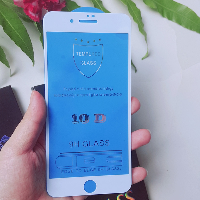 Kính cường lực iPhone 10D full cho iPhone 6/6S/6Plus/6SPlus/7/8/7Plus/8Plus/X/Xs/Xr/XsMax