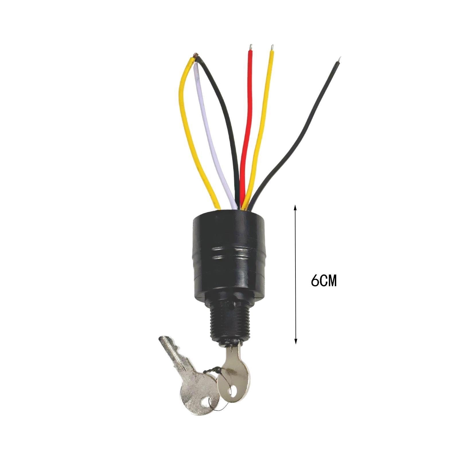 Ignition Key Switch Boat Push to Choke for  Outboard Accessory