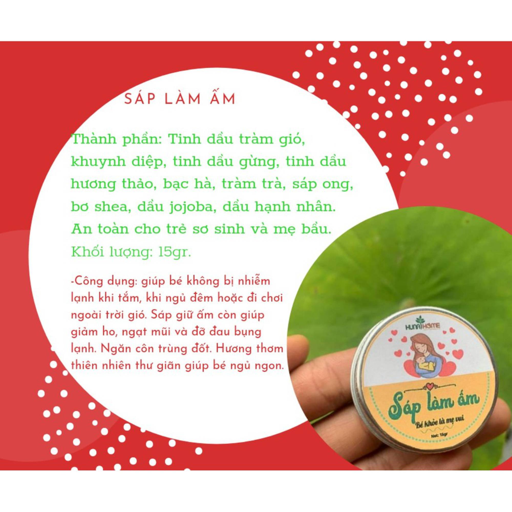 Sáp làm ấm Huna'shome