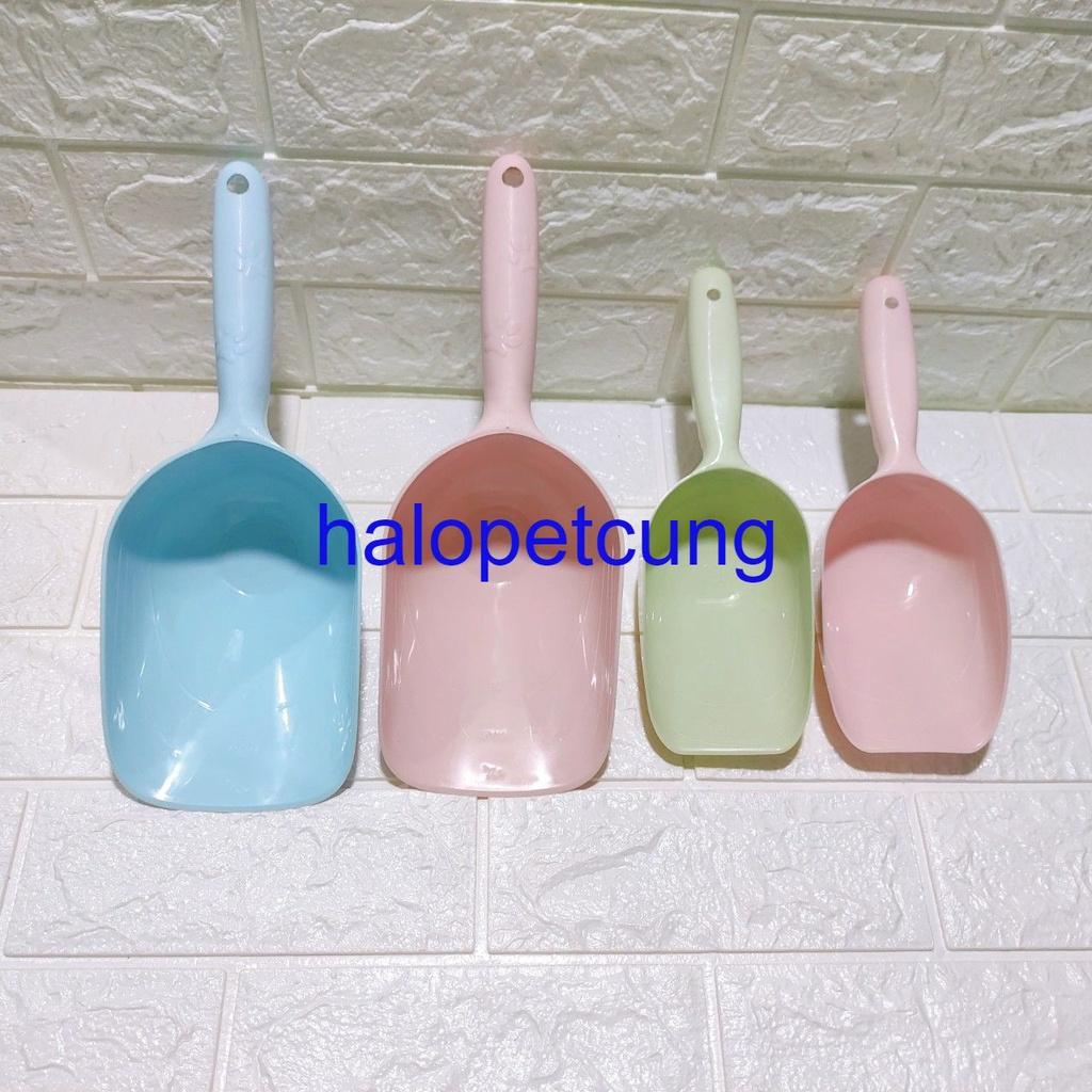 Xẻng Nhựa Xúc Thức Ăn Hạt Cho Chó Mèo, Muỗng Nhựa Lấy thức ăn hạt Chó Mèo