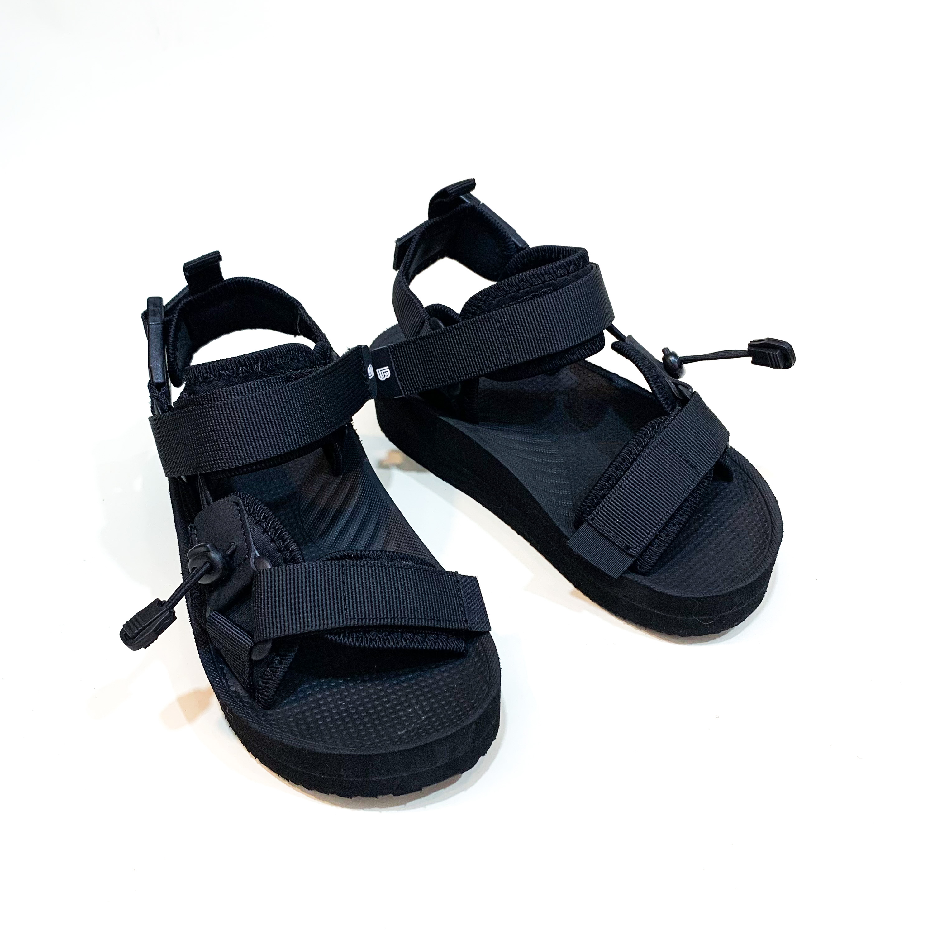 Giày Sandal Nữ The Bily 01W Quai Chéo Dây Rút - Màu Đen BL01WD