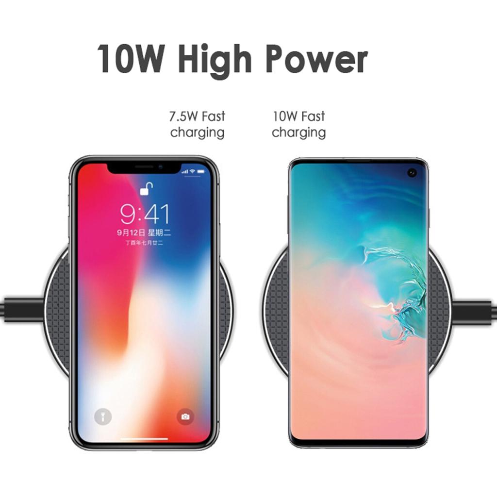 Sạc Không Dây 10W Cho Samsung Galaxy S9 S8 S8 Plus Note 8 Note 5 S7 Edge