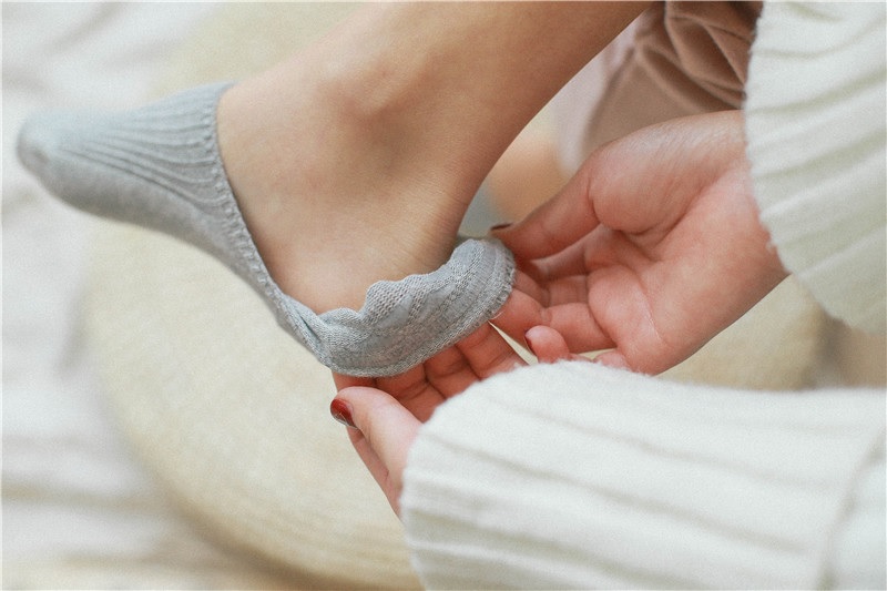 Bộ 5 đôi tất bàn chân nữ Sox Lab Co dãn 4 chiều Size (22-24cm), có đệm silicon ở gót chống tuột