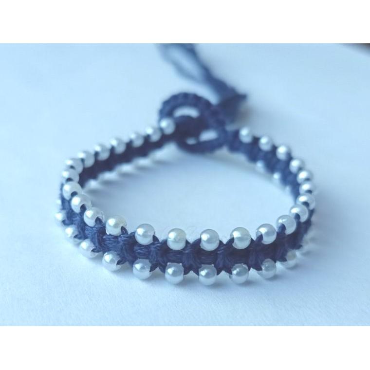 Vòng tay vòng chân may mắn-hạt cườm 2-Wendy-Friendship bracelet-Vòng tay tình bạn-bạn bè handmade DIY