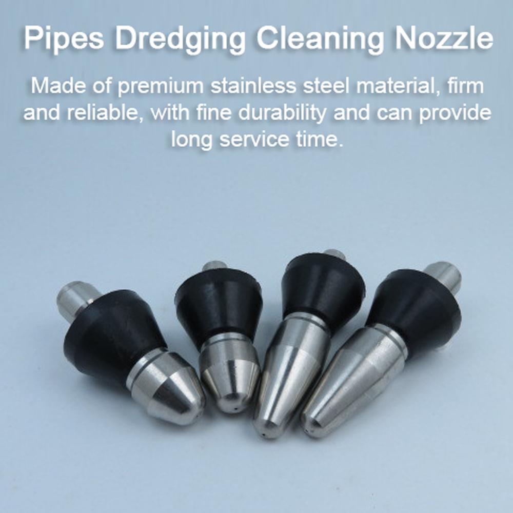 High Pressure Pipes Dredging Cleaning Nozzle 6 Jet Washer Sewer Fitting Home Washing Machine Drain Cleaning Accesory
