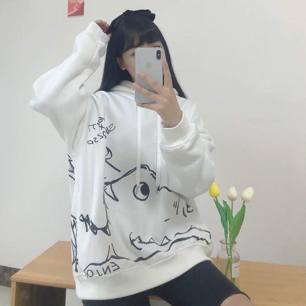 ÁO HOODIE UNISEX NAM NỮ IN ĐẦU KHỦNG LONG