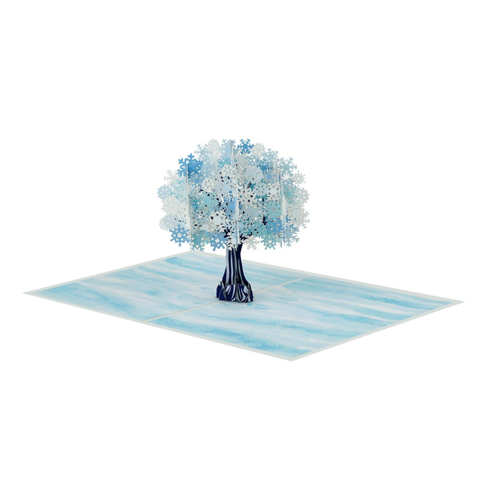 X46 - ️ THIỆP 3D CÂY TUYẾT SNOWFLAKE – MẪU NGHỆ THUẬT SANG TRỌNG ️