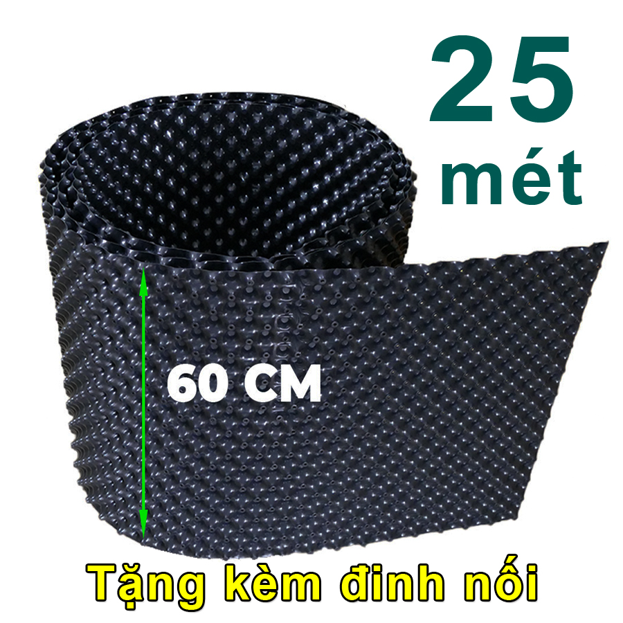 25 MÉT Bầu ươm cây V6 CAO 60CM dày 6mm, cắt theo mét dài khách đặt, tặng ốc vít-77903