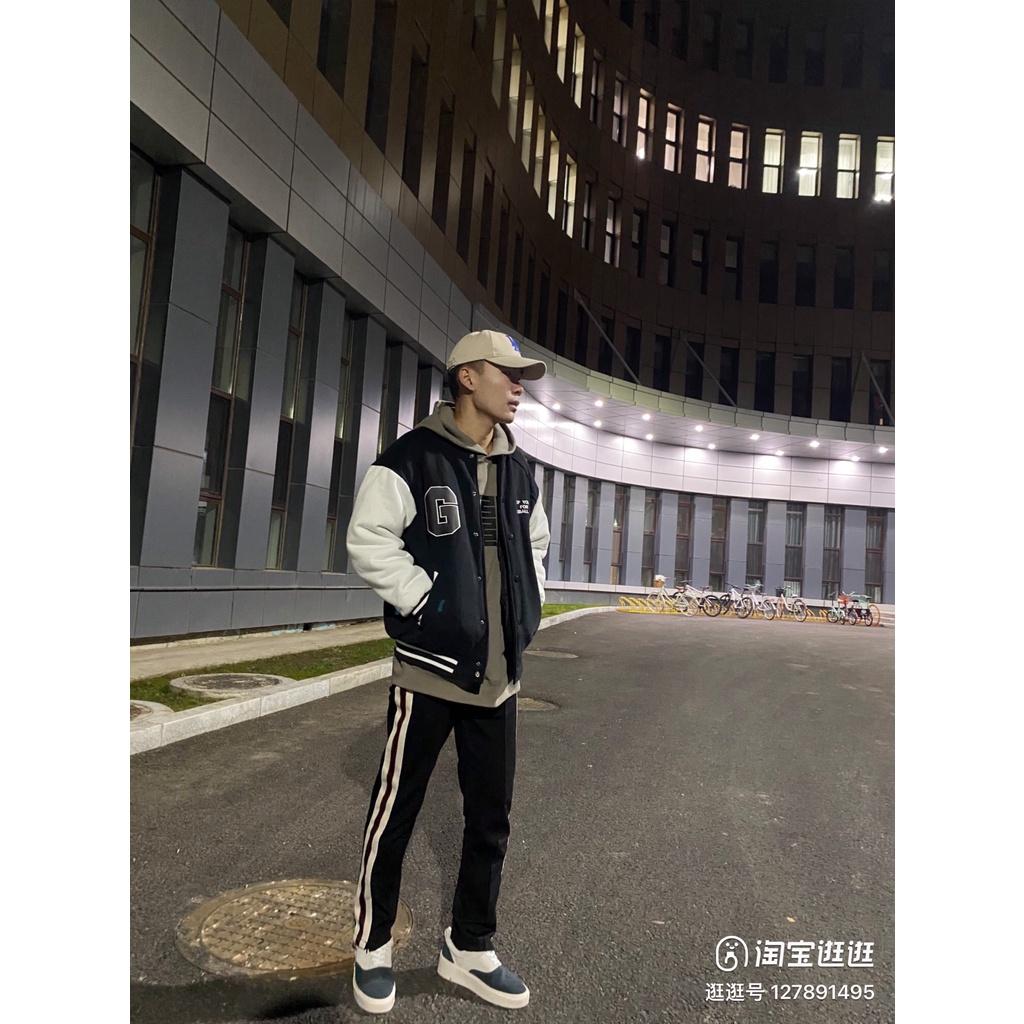 Áo Khoác Cardigan Bomber Nỉ Bông IN LOGO G Form Rộng Basic Nam Nữ Unisex Ulzzang