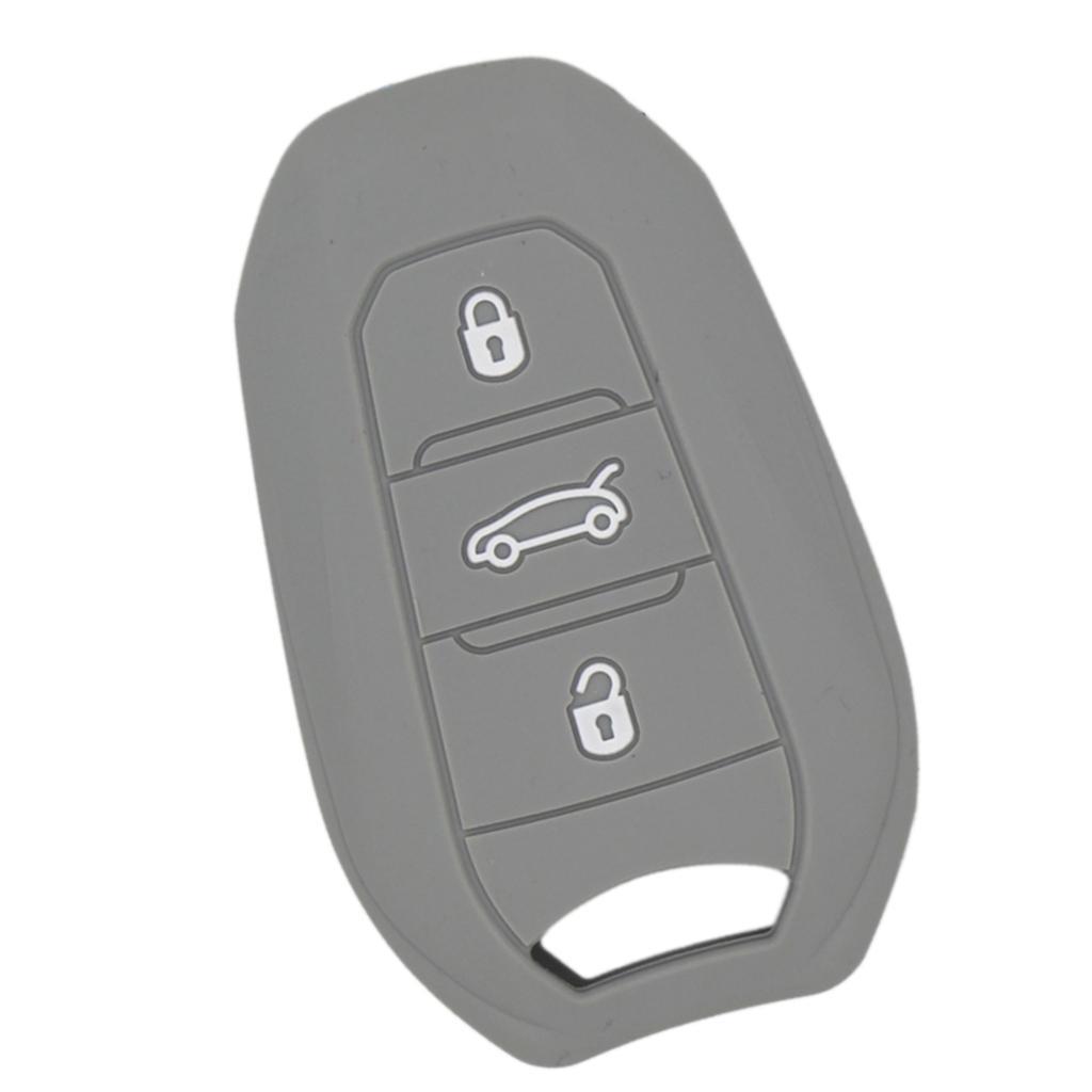 Silicone Car Key for Smart Remote Key Fob Case Shell Gray