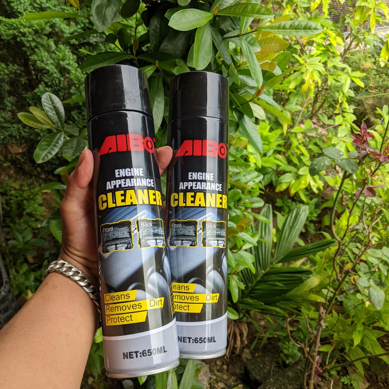 Chai tẩy rửa khoang máy ô tô AIBO vệ sinh tẩy sạch vết bám bẩn giúp động cơ sạch như mới
