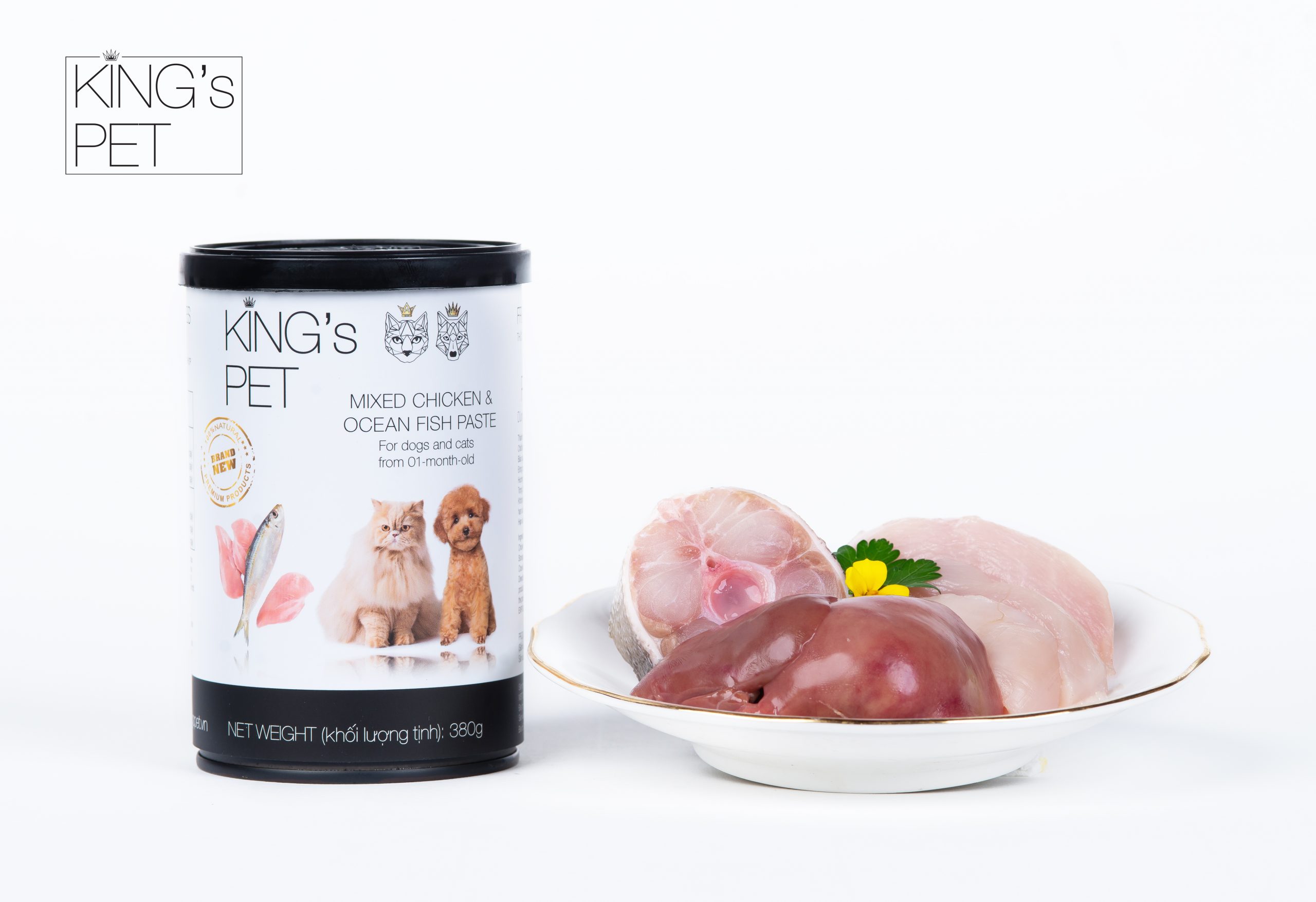 PATE KING PET CHO MÈO LON 380GR