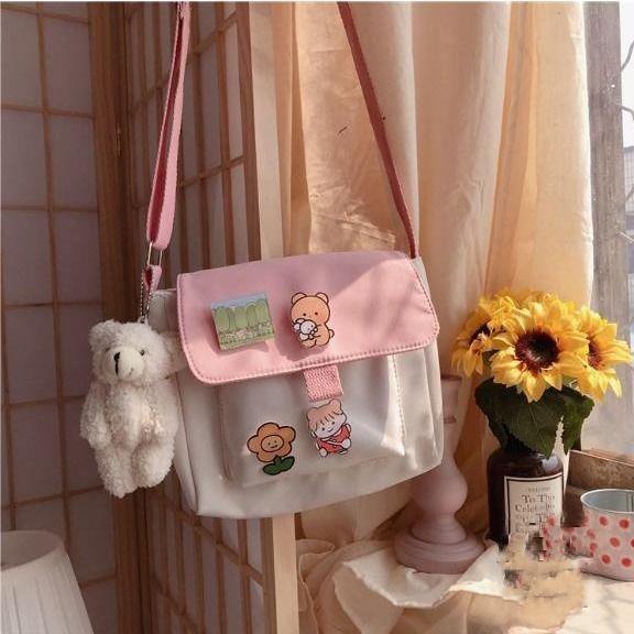 Canvas Bag Messenger Bag Small Bag Versatile Girl Shoulder Bag