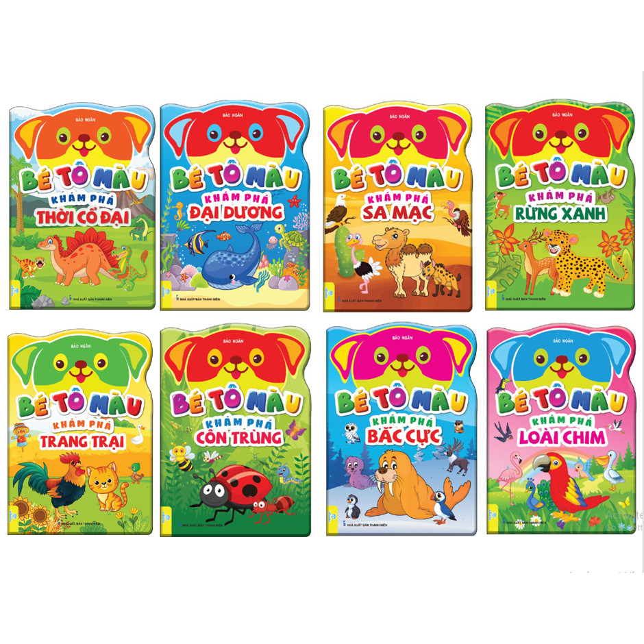 Sách - Trọn bộ 8 cuốn Bé Tô Màu Khám Phá - ndbooks