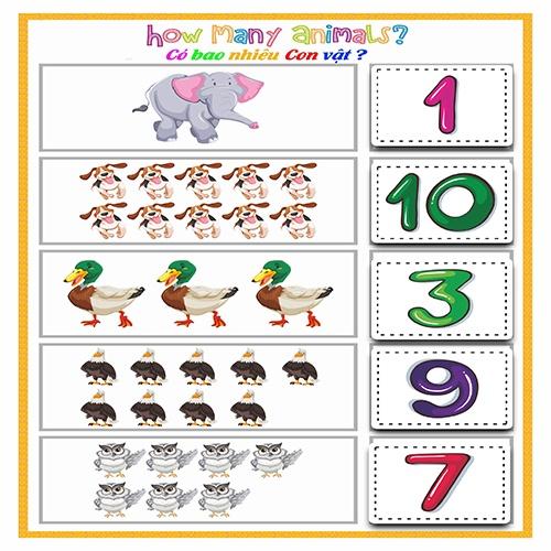 Monsi Edu Bộ Dính Dán Toán Tập 2 Montessori 13 chủ đề F22M