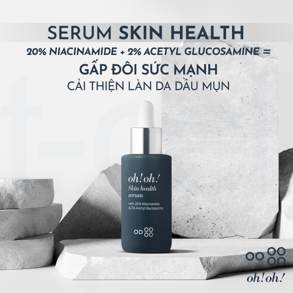 Serum Dưỡng Sáng Da, Giảm Thâm Nám Oh!Oh! Skin Health Serum Niacinamide 20% 30ml