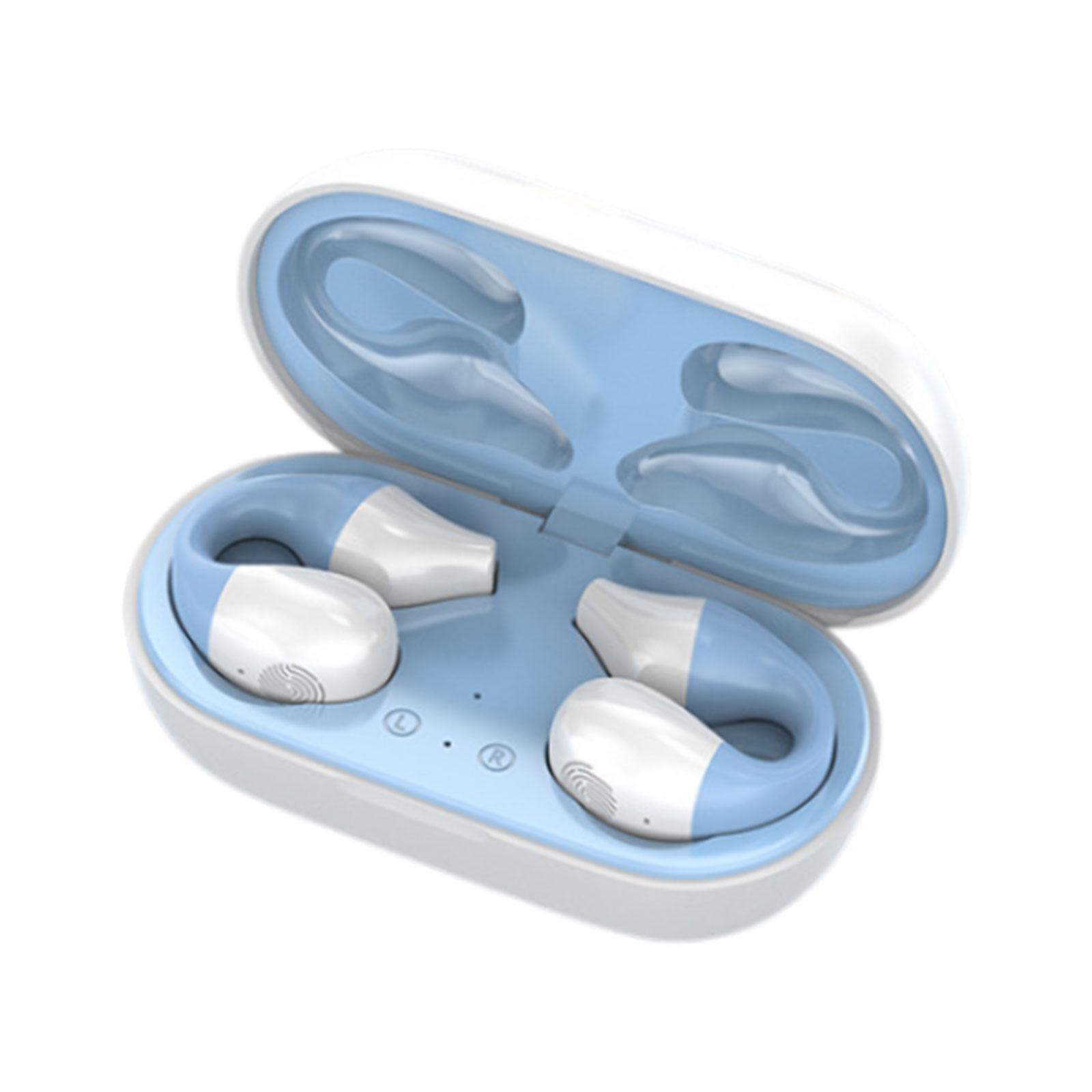 Air Conduction Headphones Earbuds HiFi Stereo Noise Cancelling with Charging Case Earpiece Sport Earphones for Games Driving Sports
