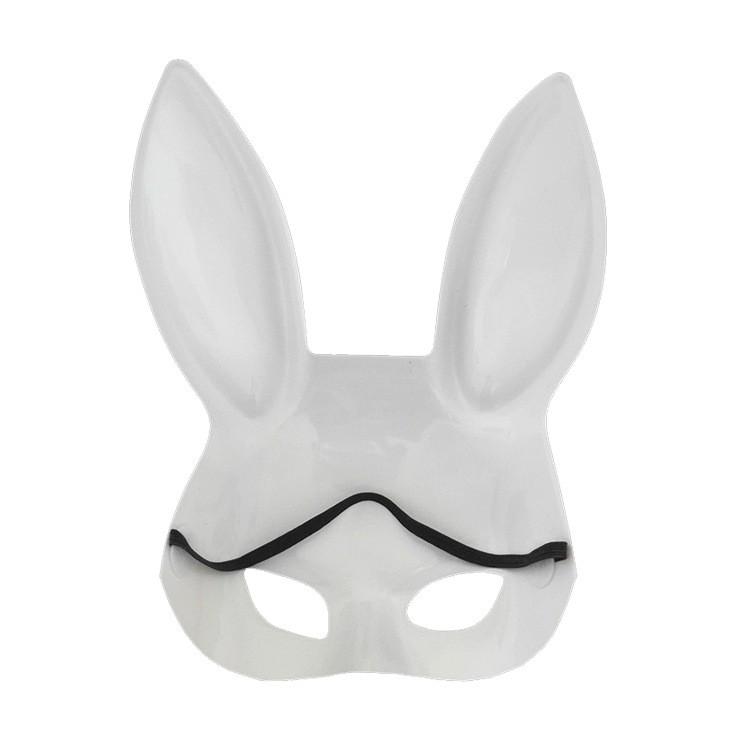 Mặt nạ hóa trang Halloween hình thỏ trắng/đen -Mặt Nạ Tai Thỏ Dài Hoá Trang Halloween -MẶT NẠ THỎ BUNNY TAI DÀI