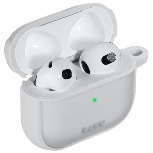 Ốp Airpod LAUT Huex Cho Airpod 3 Chất Liệu Cao Cấp Phủ Cao Su Bảo Vệ Toàn Diện Kèm Móc Treo Kim Loại -Hàng chính hãng